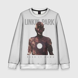 Свитшот детский Linkin Park: Burn it down, цвет: 3D-белый