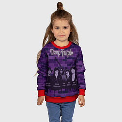 Свитшот детский Deep Purple, цвет: 3D-красный — фото 2