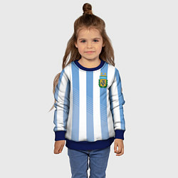 Свитшот детский Сборная Аргентины: ЧМ-2018, цвет: 3D-синий — фото 2