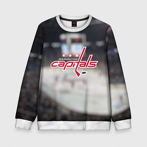 Детский свитшот Washington Capitals / 3D-Белый – фото 1