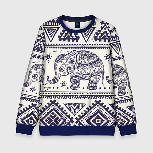 Детский свитшот Африка / 3D-Синий – фото 1