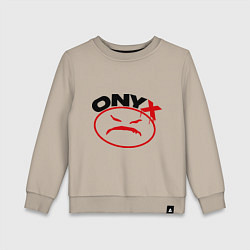 Свитшот хлопковый детский Onyx, цвет: миндальный