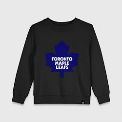 Свитшот хлопковый детский Toronto Maple Leafs, цвет: черный