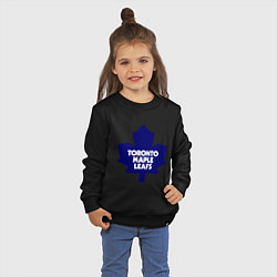Свитшот хлопковый детский Toronto Maple Leafs, цвет: черный — фото 2