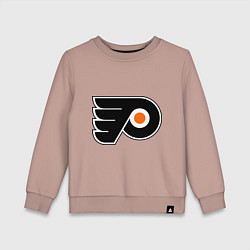 Свитшот хлопковый детский Philadelphia Flyers, цвет: пыльно-розовый