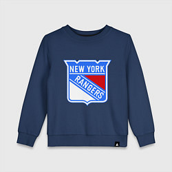 Свитшот хлопковый детский New York Rangers, цвет: тёмно-синий