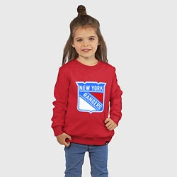 Свитшот хлопковый детский New York Rangers, цвет: красный — фото 2