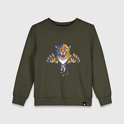 Свитшот хлопковый детский Florida Panthers, цвет: хаки