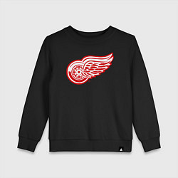 Свитшот хлопковый детский Detroit Red Wings, цвет: черный