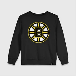 Свитшот хлопковый детский Boston Bruins, цвет: черный