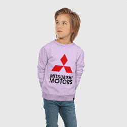 Свитшот хлопковый детский Mitsubishi, цвет: лаванда — фото 2