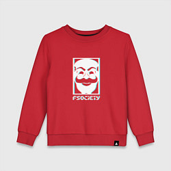 Свитшот хлопковый детский F society, цвет: красный