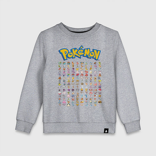 Детский свитшот Pokemon Heroes / Меланж – фото 1