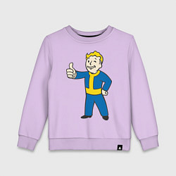 Свитшот хлопковый детский Fallout Boy, цвет: лаванда