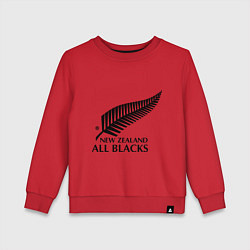Свитшот хлопковый детский New Zeland: All blacks, цвет: красный