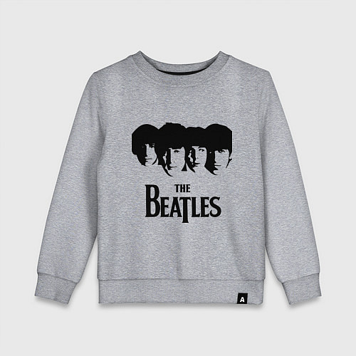 Детский свитшот The Beatles: Faces / Меланж – фото 1