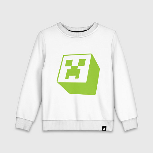 Детский свитшот Green Creeper / Белый – фото 1