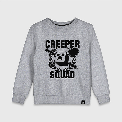 Детский свитшот Creeper Squad / Меланж – фото 1