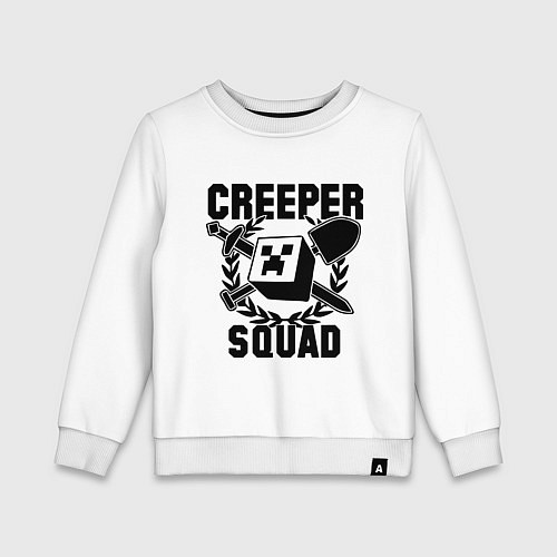 Детский свитшот Creeper Squad / Белый – фото 1