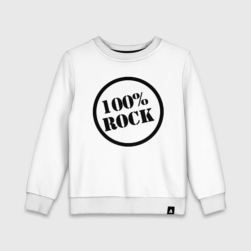 Детский свитшот 100% Rock / Белый – фото 1