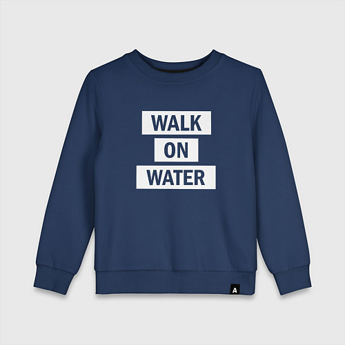 Детский свитшот 30 STM: Walk on water / Тёмно-синий – фото 1