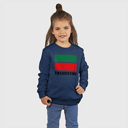 Свитшот хлопковый детский Флаг Татарстана, цвет: тёмно-синий — фото 2