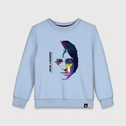 Свитшот хлопковый детский John Lennon: Techno, цвет: мягкое небо