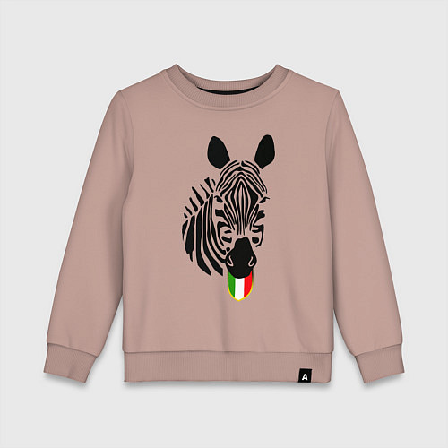 Детский свитшот Juventus Zebra / Пыльно-розовый – фото 1