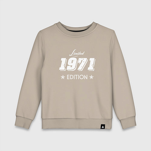 Детский свитшот Limited Edition 1971 / Миндальный – фото 1