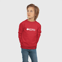 Свитшот хлопковый детский KOTD, цвет: красный — фото 2