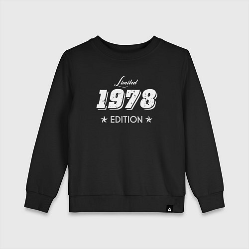 Детский свитшот Limited Edition 1978 / Черный – фото 1