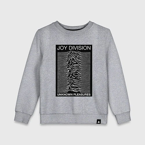 Детский свитшот Joy Division: Unknown Pleasures / Меланж – фото 1
