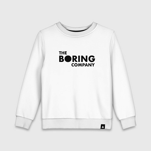 Детский свитшот The boring company / Белый – фото 1