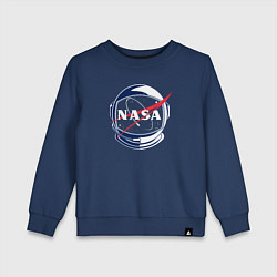 Свитшот хлопковый детский NASA, цвет: тёмно-синий