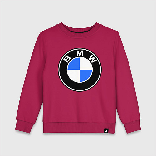 Детский свитшот Logo BMW / Маджента – фото 1