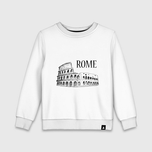 Детский свитшот Rome Coliseum / Белый – фото 1