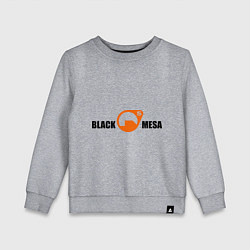 Свитшот хлопковый детский Black Mesa: Logo, цвет: меланж