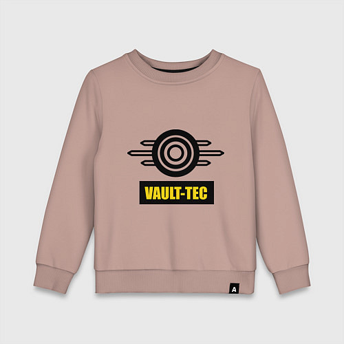 Детский свитшот Vault-tec / Пыльно-розовый – фото 1