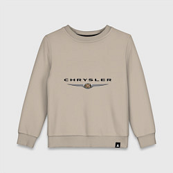 Свитшот хлопковый детский Chrysler logo, цвет: миндальный