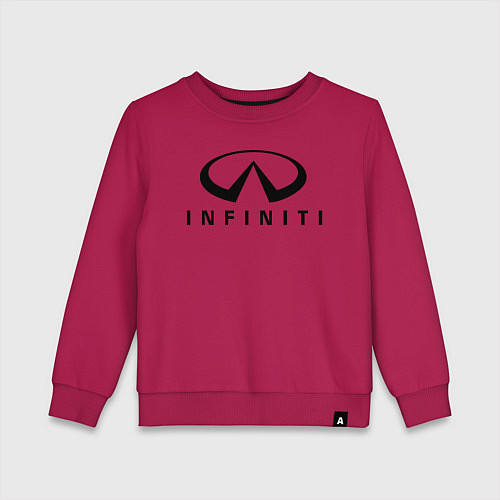 Детский свитшот Infiniti logo / Маджента – фото 1