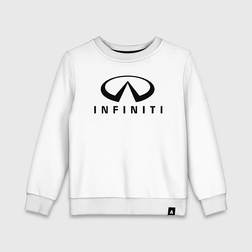 Детский свитшот Infiniti logo / Белый – фото 1