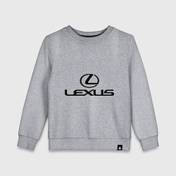 Свитшот хлопковый детский Lexus logo, цвет: меланж