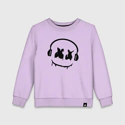 Свитшот хлопковый детский Marshmello Music, цвет: лаванда