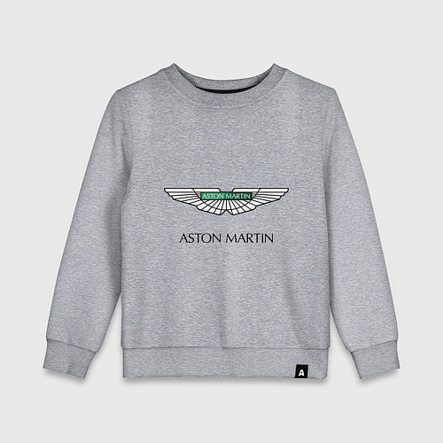 Детский свитшот Aston Martin logo / Меланж – фото 1