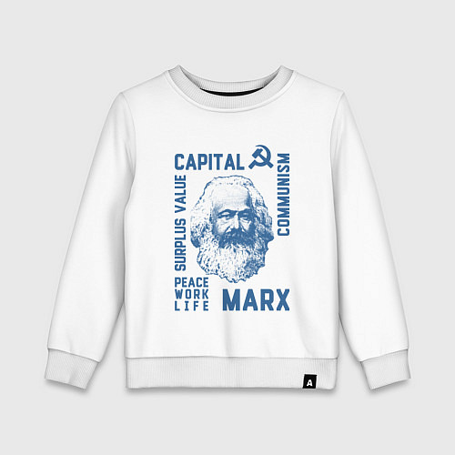 Детский свитшот Marx: Capital / Белый – фото 1