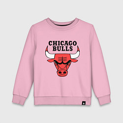 Свитшот хлопковый детский Chicago Bulls, цвет: светло-розовый