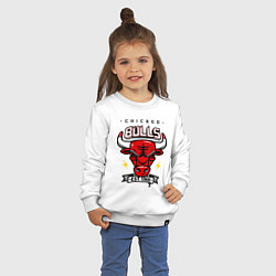 Свитшот хлопковый детский Chicago Bulls est. 1966, цвет: белый — фото 2