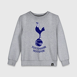 Свитшот хлопковый детский Tottenham FC, цвет: меланж