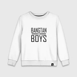 Свитшот хлопковый детский BANGTAN BOYS, цвет: белый