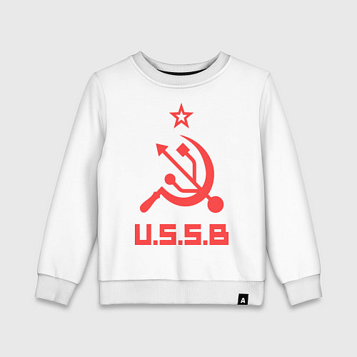 Детский свитшот USSB / Белый – фото 1